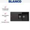 Мойка BLANCO LEGRA 6 S Silgranit черный