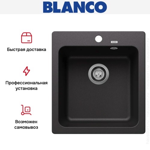 Мойка BLANCO NAYA 45 Silgranit антрацит