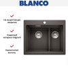 Мойка Blanco PLEON 6 Split SILGRANIT PuraDur антрацит