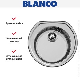 Мойка Blanco Rondoval декор