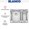 Мойка BLANCO SOLIS 340/180-IF нержавеющая сталь, мойка слева