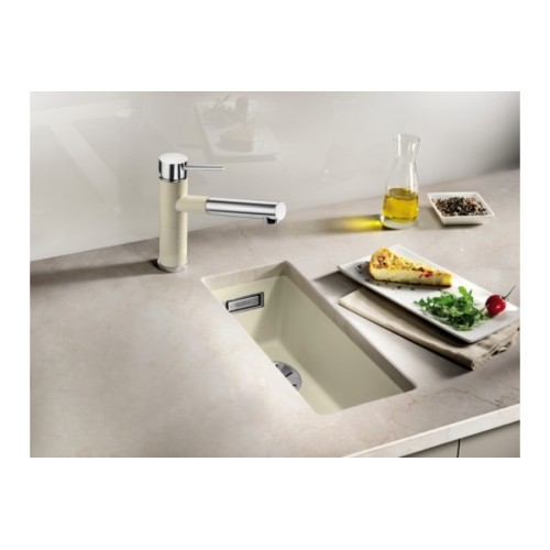 Мойка Blanco SUBLINE 160-U SILGRANIT отводная арматура InFino® мускат