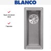 Мойка Blanco SUBLINE 160-U SILGRANIT отводная арматура InFino® алюметаллик