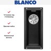 Мойка Blanco SUBLINE 160-U SILGRANIT отводная арматура InFino® антрацит