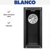 Мойка Blanco SUBLINE 160-U SILGRANIT отводная арматура InFino® антрацит