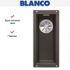 Мойка Blanco SUBLINE 160-U SILGRANIT отводная арматура InFino® кофе