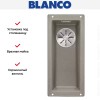 Мойка Blanco SUBLINE 160-U SILGRANIT отводная арматура InFino® серый беж