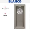 Мойка Blanco SUBLINE 160-U SILGRANIT отводная арматура InFino® серый беж