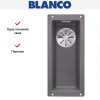 Мойка Blanco SUBLINE 160-U SILGRANIT отводная арматура InFino® темная скала