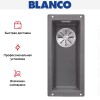 Мойка Blanco SUBLINE 160-U SILGRANIT отводная арматура InFino® темная скала