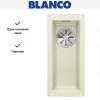 Мойка Blanco SUBLINE 160-U SILGRANIT отводная арматура InFino® жасмин