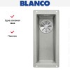 Мойка Blanco SUBLINE 160-U SILGRANIT отводная арматура InFino® жемчужный