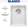 Мойка Blanco SUBLINE 320-F отводная арматура InFino® белый