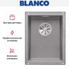 Мойка Blanco SUBLINE 320-U SILGRANIT отводная арматура InFino® алюметаллик