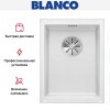 Мойка Blanco SUBLINE 320-U SILGRANIT отводная арматура InFino® белый