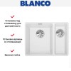 Мойка Blanco SUBLINE 340/160-F отводная арматура InFino® белый