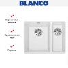 Мойка Blanco SUBLINE 340/160-F отводная арматура InFino® белый