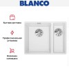 Мойка Blanco SUBLINE 340/160-F отводная арматура InFino® белый