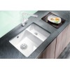 Мойка Blanco SUBLINE 350/150-U керамика отводная арматура InFino® серый алюминий