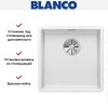 Мойка Blanco SUBLINE 400-F отводная арматура InFino® белый
