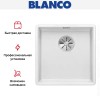 Мойка Blanco SUBLINE 400-F отводная арматура InFino® белый