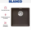 Мойка Blanco SUBLINE 400-F отводная арматура InFino® кофе