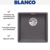 Мойка Blanco SUBLINE 400-F отводная арматура InFino® темная скала