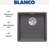 Мойка Blanco SUBLINE 400-F отводная арматура InFino® темная скала