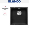 Мойка Blanco SUBLINE 400-U SILGRANIT отводная арматура InFino® антрацит