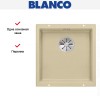 Мойка Blanco SUBLINE 400-U SILGRANIT отводная арматура InFino® шампань