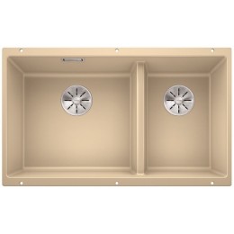 Мойка Blanco SUBLINE 430/270-U с отводной арматурой InFino® шампань