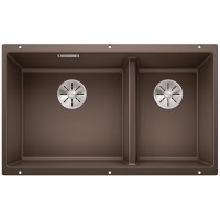 Мойка Blanco SUBLINE 430/270-U с отводной арматурой InFino® кофе