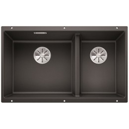 Мойка Blanco SUBLINE 430/270-U с отводной арматурой InFino® антрацит