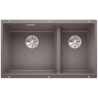 Мойка Blanco SUBLINE 430/270-U с отводной арматурой InFino® алюметаллик