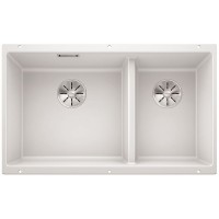 Мойка Blanco SUBLINE 430/270-U с отводной арматурой InFino® белый