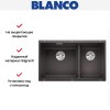 Мойка Blanco SUBLINE 430/270-U с отводной арматурой InFino® антрацит