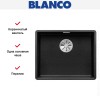 Мойка Blanco SUBLINE 500-F отводная арматура InFino® антрацит