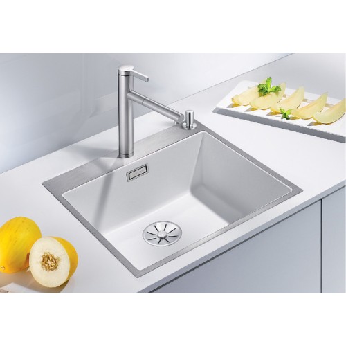 Мойка Blanco SUBLINE 500-IF/A клапан-автомат InFino® антрацит