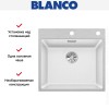 Мойка Blanco SUBLINE 500-IF/A клапан-автомат InFino® белый