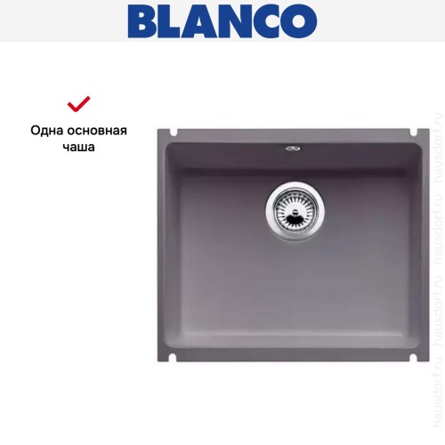 Мойка Blanco Subline 500-U базальт