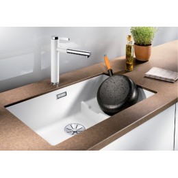 Мойка Blanco SUBLINE 700-U Level SILGRANIT отводная арматура InFino® серый беж