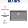 Мойка Blanco SUBLINE 700-U SILGRANIT отводная арматура InFino® алюметаллик