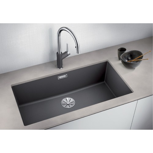 Мойка Blanco SUBLINE 800-U отводная арматура InFino® шампань