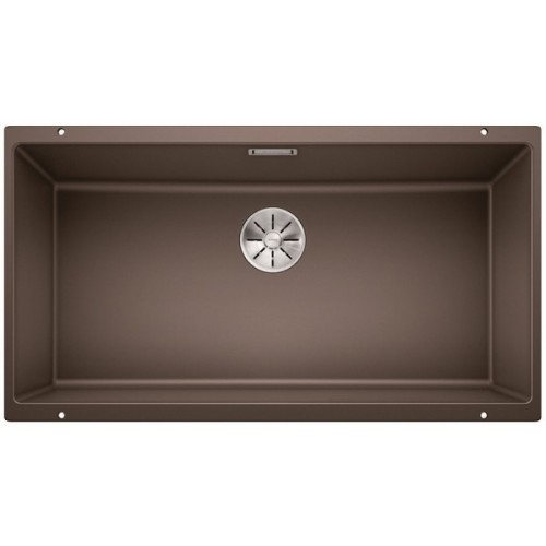 Мойка Blanco SUBLINE 800-U отводная арматура InFino® кофе