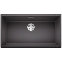 Мойка Blanco SUBLINE 800-U отводная арматура InFino® темная скала