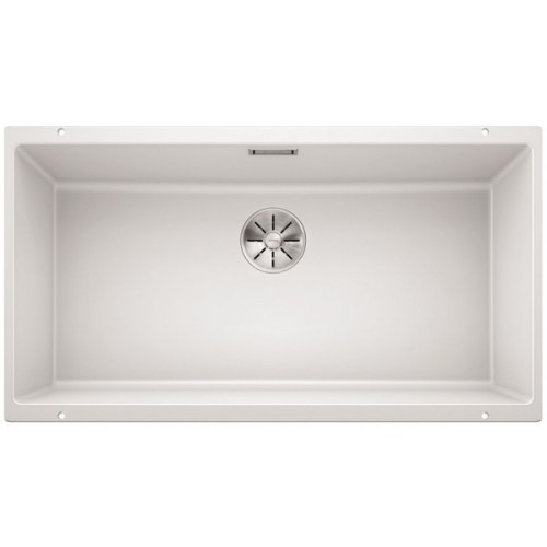 Мойка Blanco SUBLINE 800-U отводная арматура InFino® белый