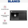 Мойка Blanco ZENAR 45S чаша слева клапан-автомат InFino антрацит