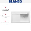 Мойка Blanco ZENAR 45S чаша справа клапан-автомат InFino белый