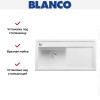 Мойка Blanco ZENAR XL 6 S чаша слева, доска стекло клапан-автомат InFino® белый