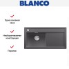 Мойка Blanco ZENAR XL 6 S чаша слева, доска стекло клапан-автомат InFino® темная скала